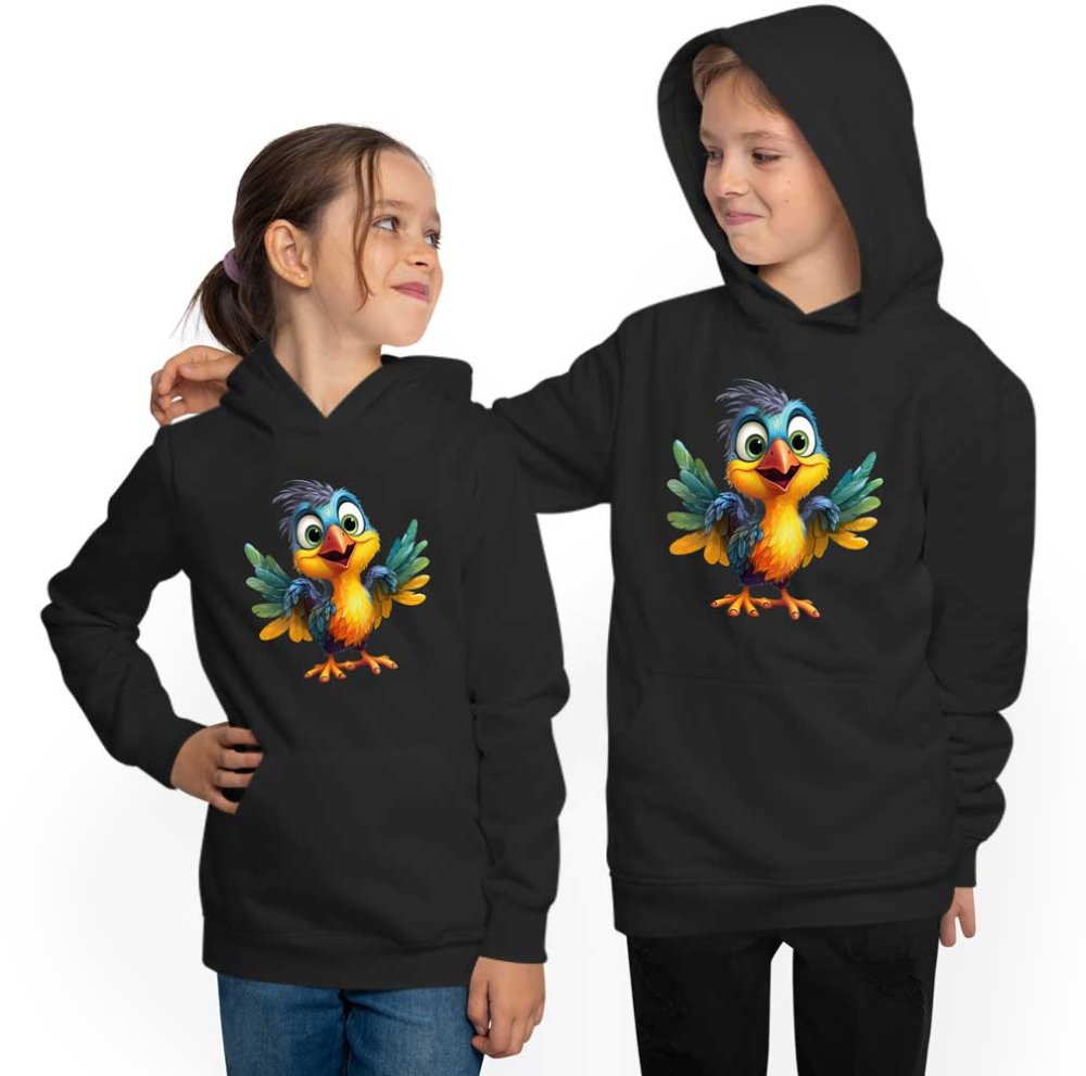 Hoodie Kids Hooded Sweatshirt - Baby Bird i271